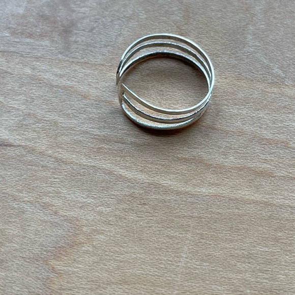 STERLING SILVER ADJUSTABLE RING - Picture 2 of 3